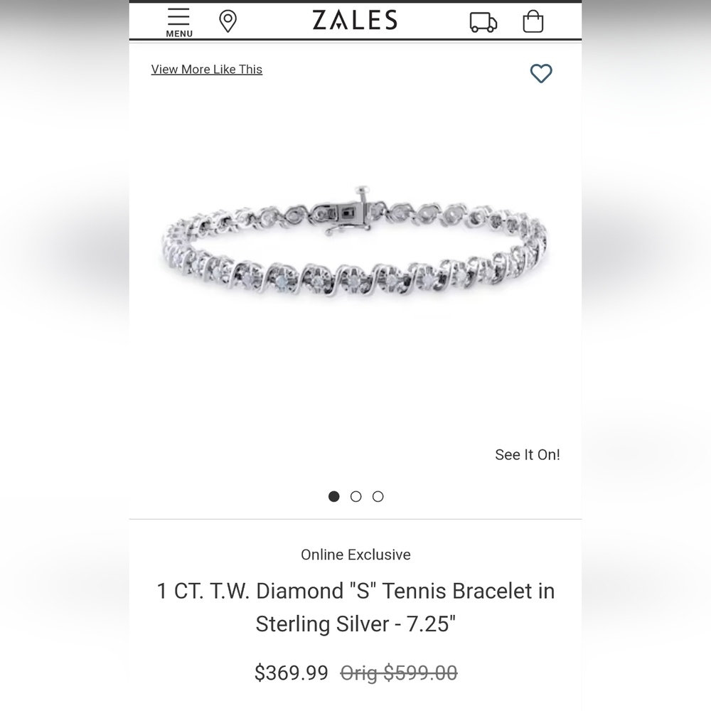 Zales Tennis bracelet